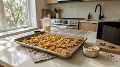 How to make crispy pasta chips in the oven (easy garlic-Parmesan recipe)